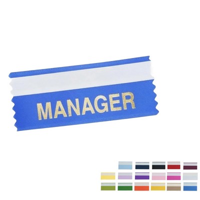 Horizontal Ribbon Badges, 4" x 2"